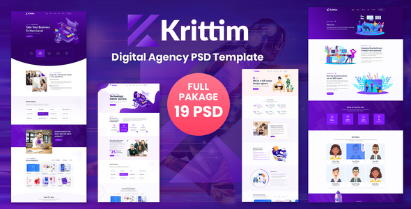 Krittim Digital Agency - ThemeForest 27244146