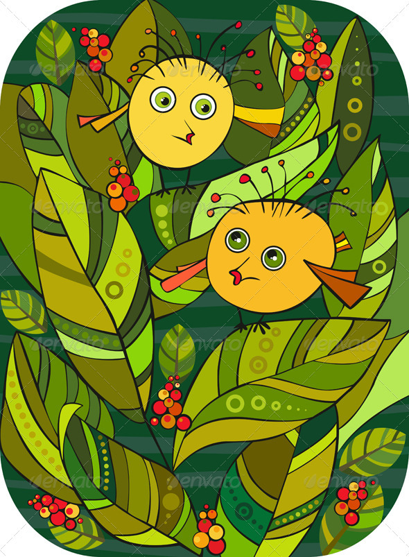 Little Birl Bush - Animals Characters