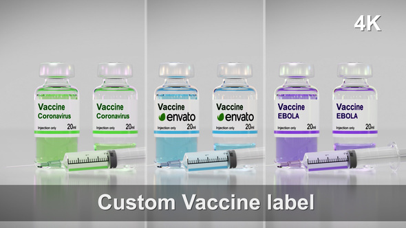 Custom Vaccine label - VideoHive 27096347