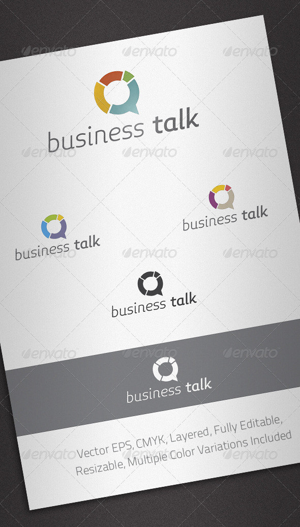 Business Talk Logo Template - Abstract Logo Templates