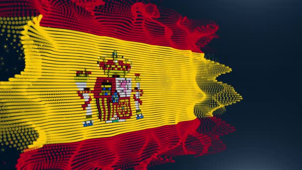 Spain Particle Flag