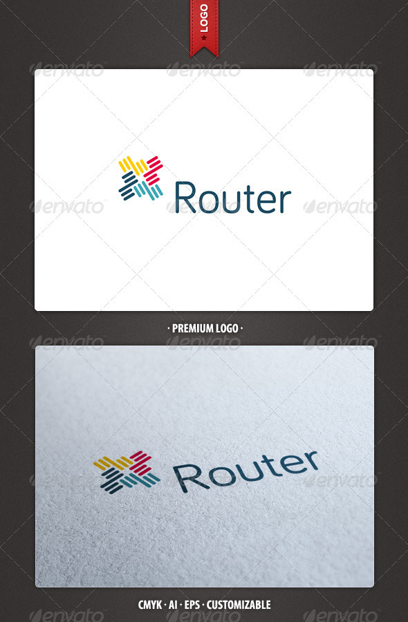 Router - Abstract Logo Template - Abstract Logo Templates