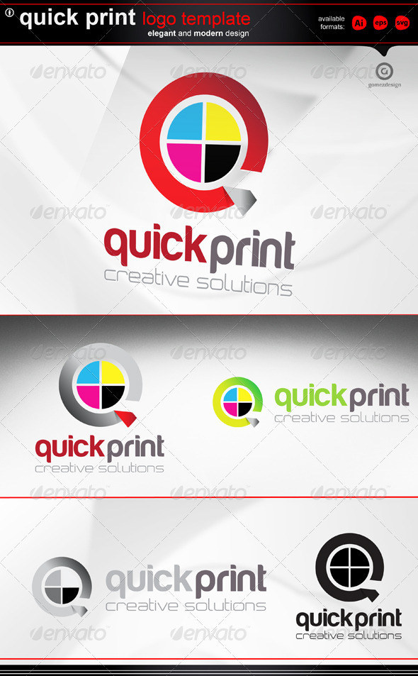 Quick Print - Letters Logo Templates