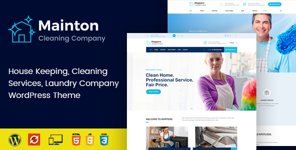 Mainton - Cleaning - ThemeForest 25231845