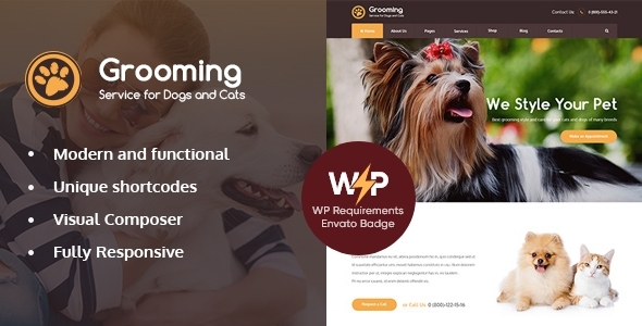 grooming services for dogs and cats