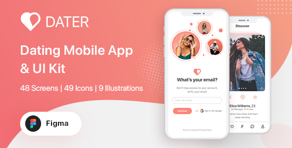 Download Dater Figma Dating Ui Kit For Mobile App By Pixelative Agency Themeforest