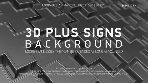 3D Plus Signs Background alt