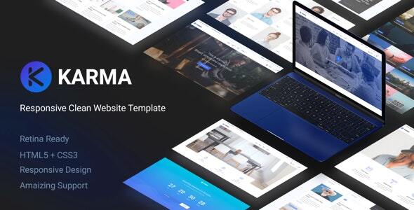 Exceptional Karma - Responsive Clean Website Template