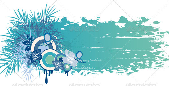 Blue Summer Banner - Seasons Nature