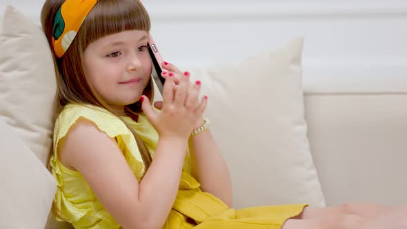 Girl Talking on the Phone alt