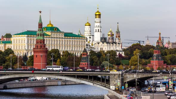Traffic Near Moscow Kremlin