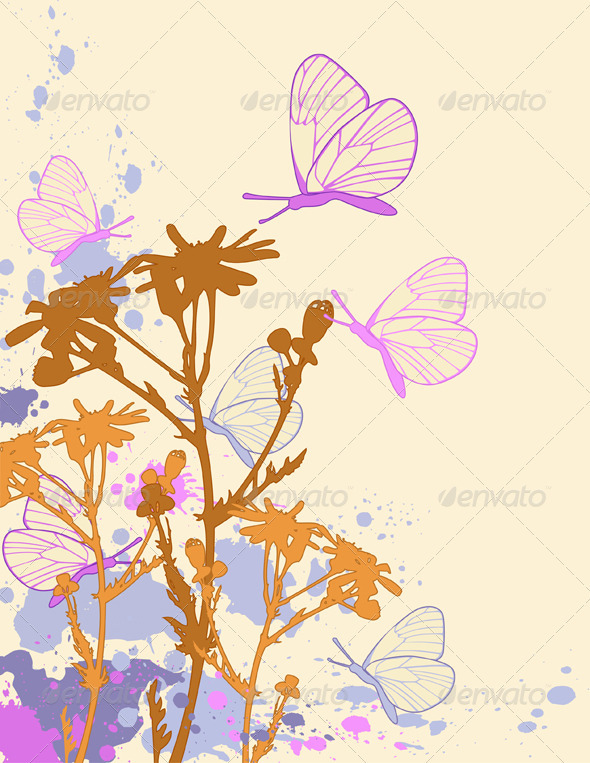 Abstract Floral Background - Backgrounds Decorative