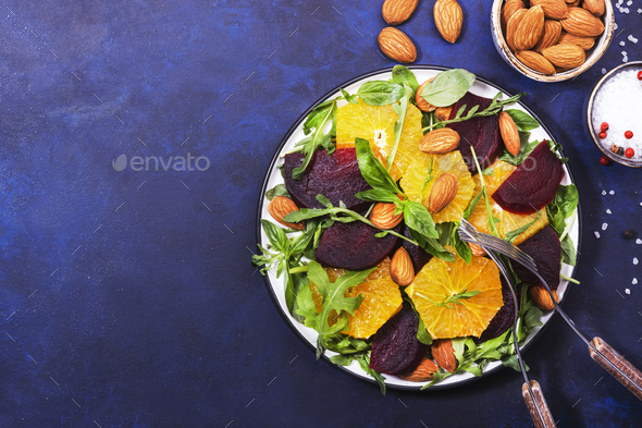 Beetroot Salad with Orange - Stock Photo - Images