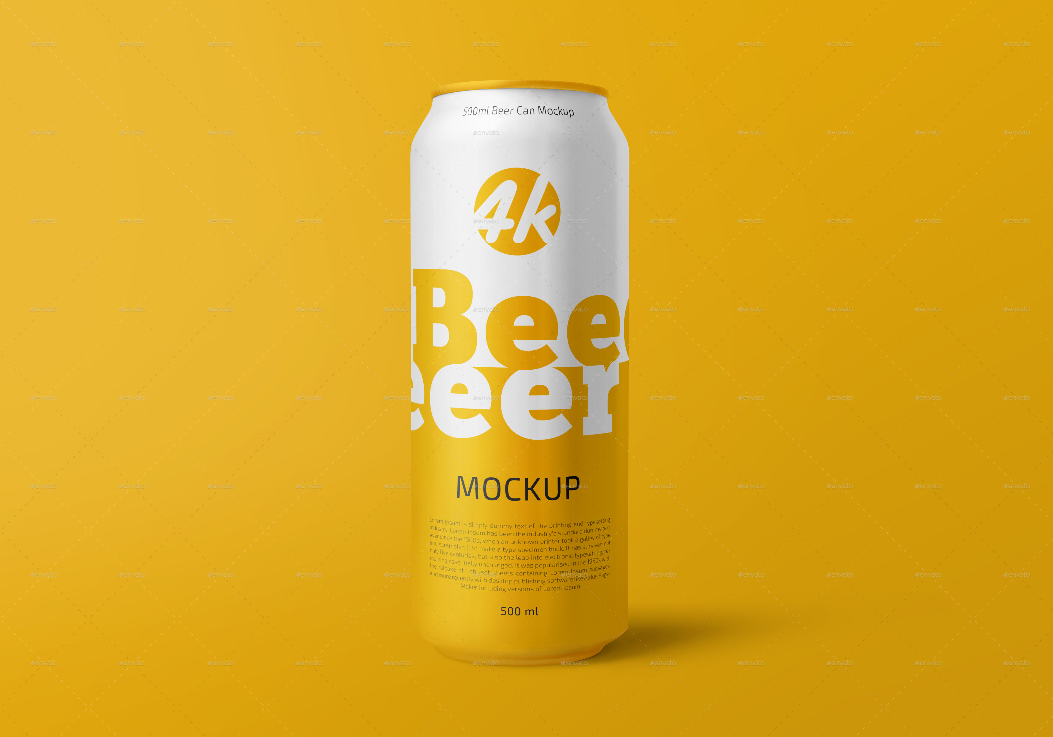 Download 500ml Beer Can Mockup Set by Country4k | GraphicRiver