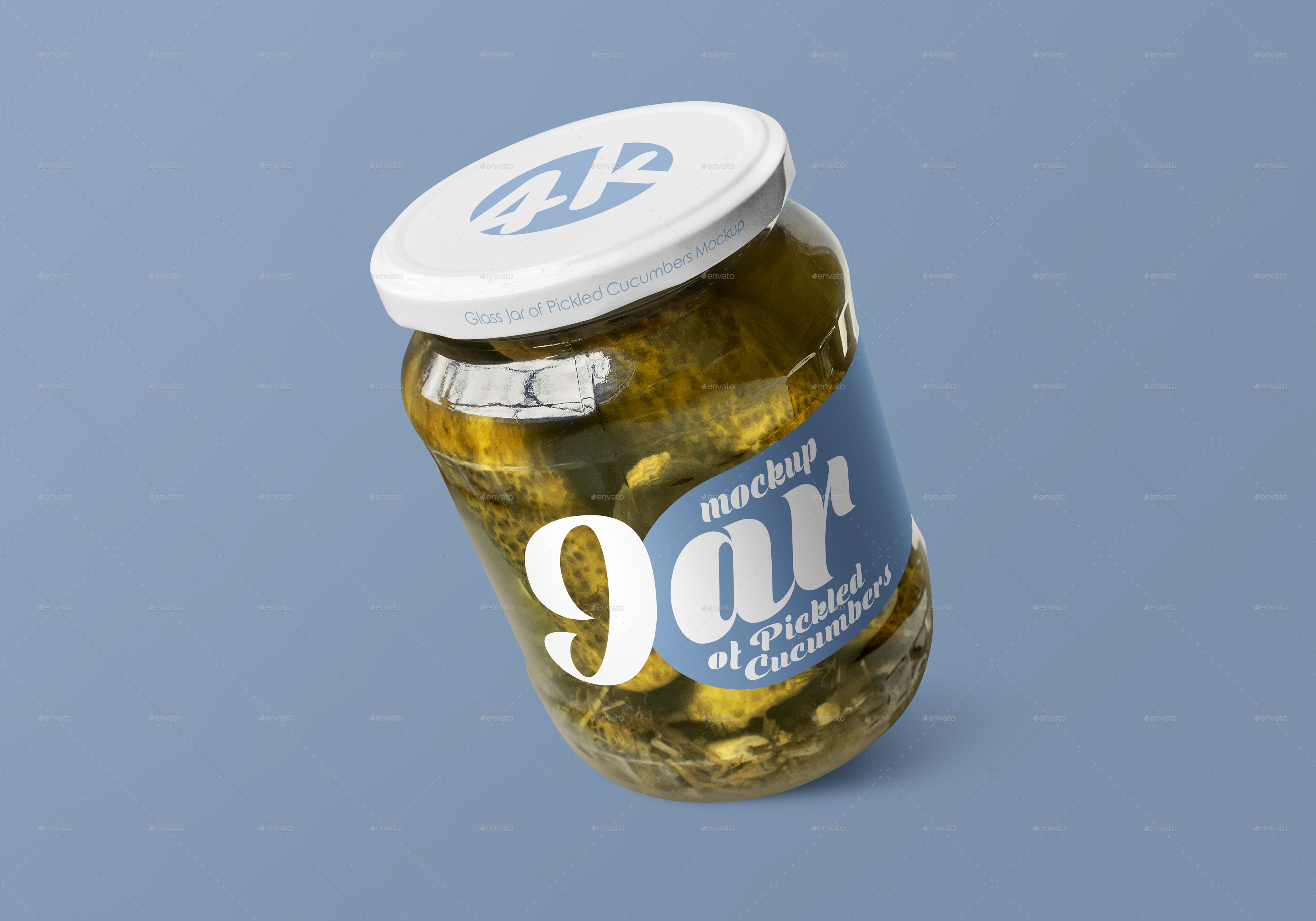 Download Glass Jar Of Pickled Cucumbers Mockup Set By Country4k Graphicriver