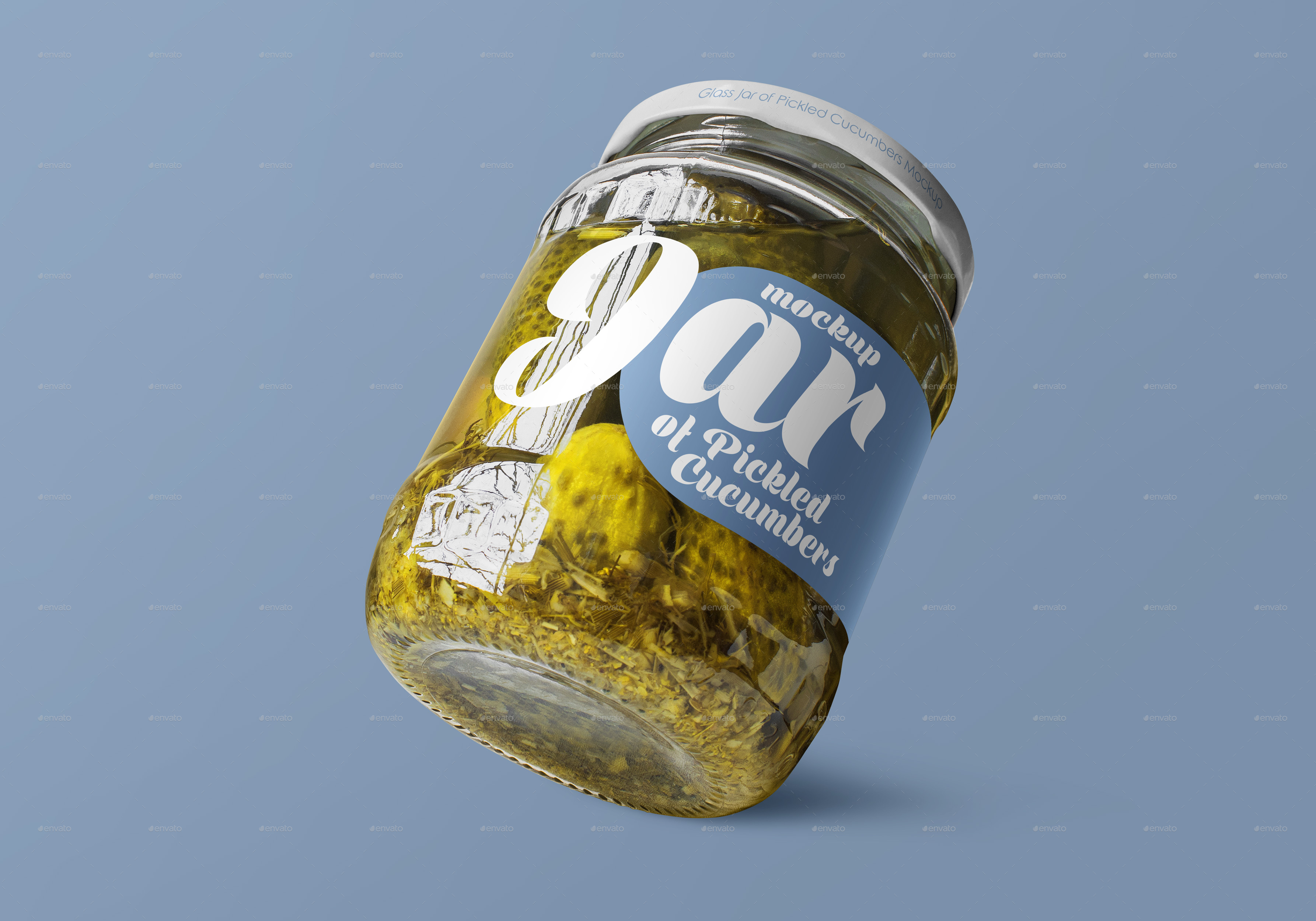 Download Glass Jar of Pickled Cucumbers Mockup Set by Country4k | GraphicRiver