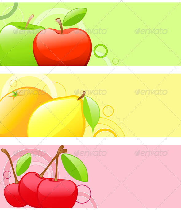 Bright Fruit Backgrounds - Food Objects