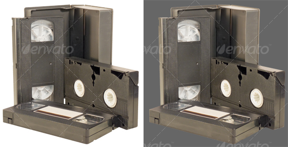 VHS videotapes - Technology Isolated Objects