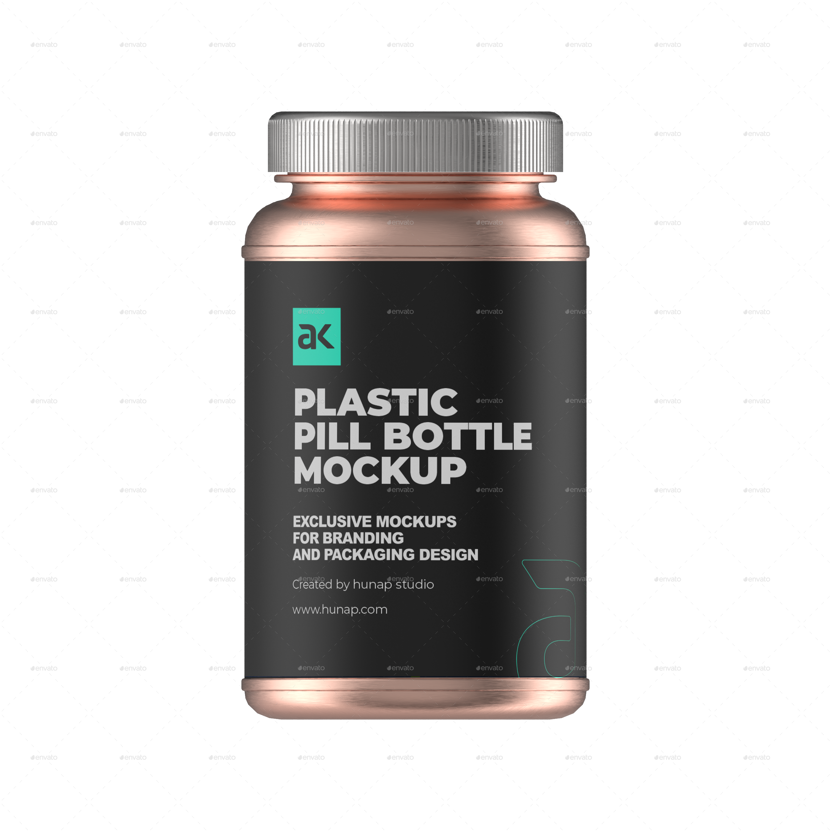 Download Plastic Pill Bottle Mockup by kapor | GraphicRiver