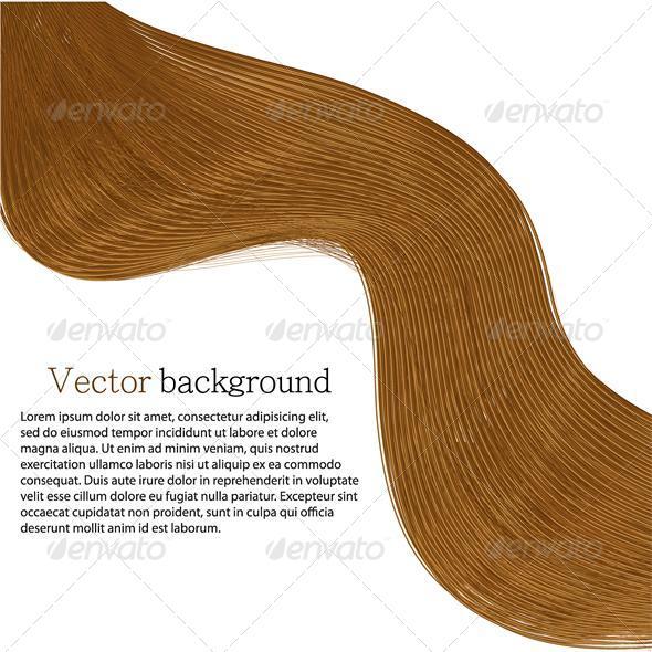 Vector long hair background