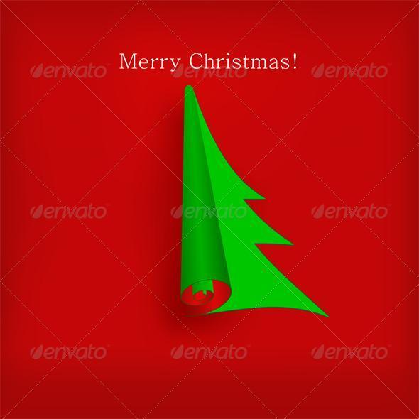 Vector Christmas tree - Christmas Seasons/Holidays