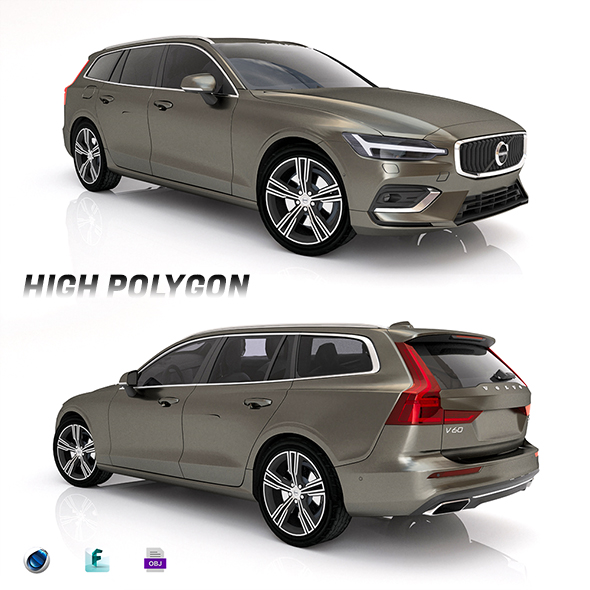 Volvo V60 2019 - 3Docean 27342285