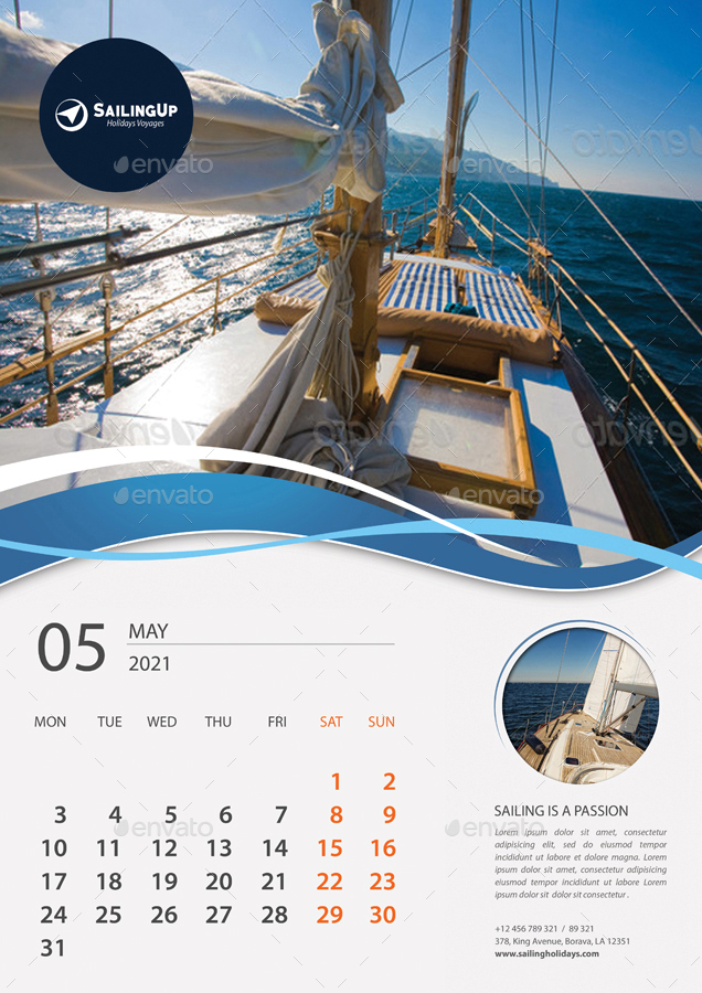 Wall Calendars 2021 Bundle V05, Print Templates GraphicRiver