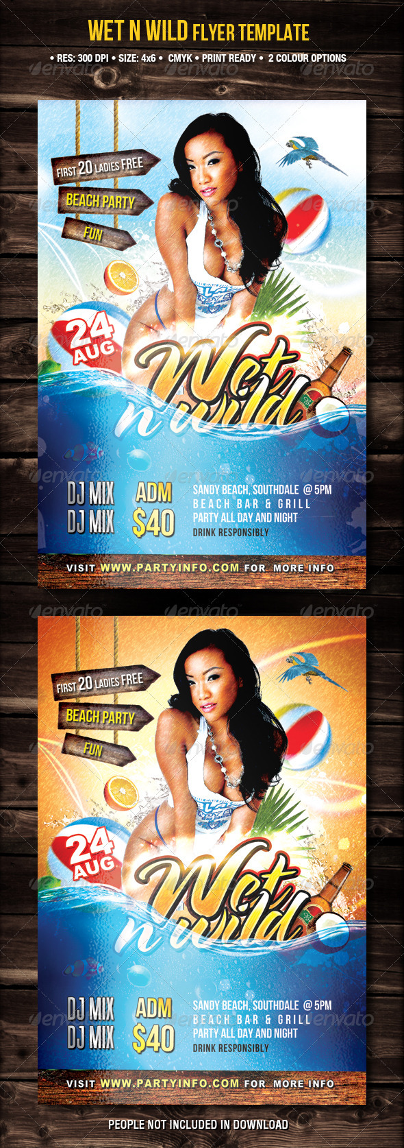 Wet N Wild Party Flyer