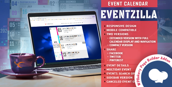 EventZilla – Event Calendar – Addon For WPBakery Page Builder (formerly Visual Composer)