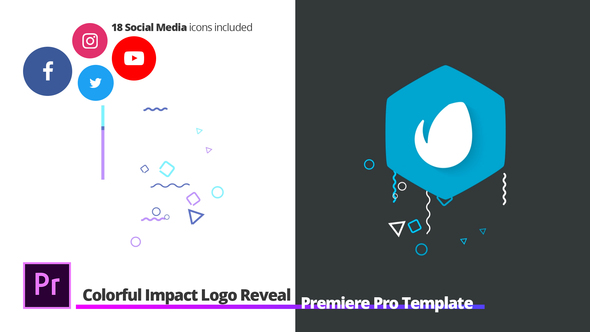 Colorful Impact Logo Reveal | For Premiere Pro