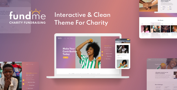 Marvelous FundMe - Charity Organisation Website Template for Donation & Crowdfunding Projects