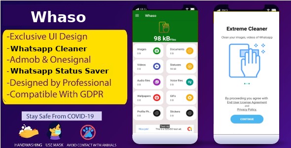 Whaso - Whatsapp Cleaner & Status Saver