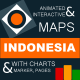 Animated and Interactive Maps of Indonesia with Charts Markers and Pages