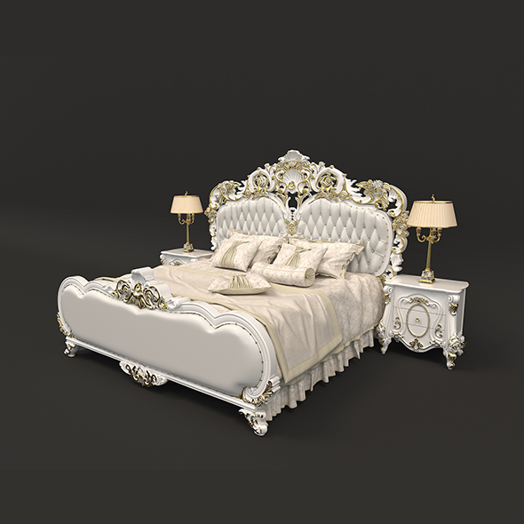 European Style Bed - 3Docean 27355838
