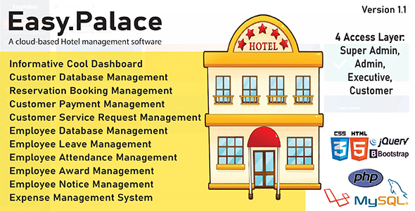 EasyPalace - Hotel Management System