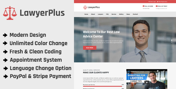 LawyerPlus - Online Lawyer Appointment Management CMS