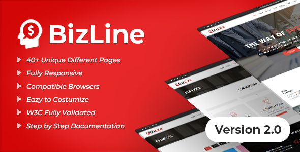 Bizline - Business and Corporate HTML Template