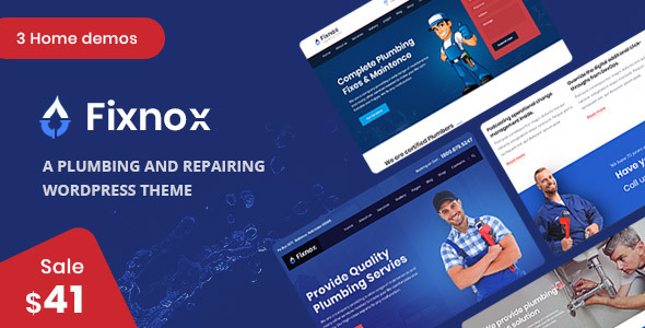 Fixnox - A Perfect Plumbing WordPress Theme by ThemeArc | ThemeForest