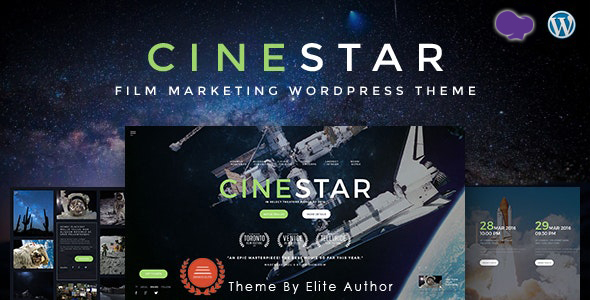 CINESTAR | Film Marketing Responsive WordPress Theme Free Download Lastes Version