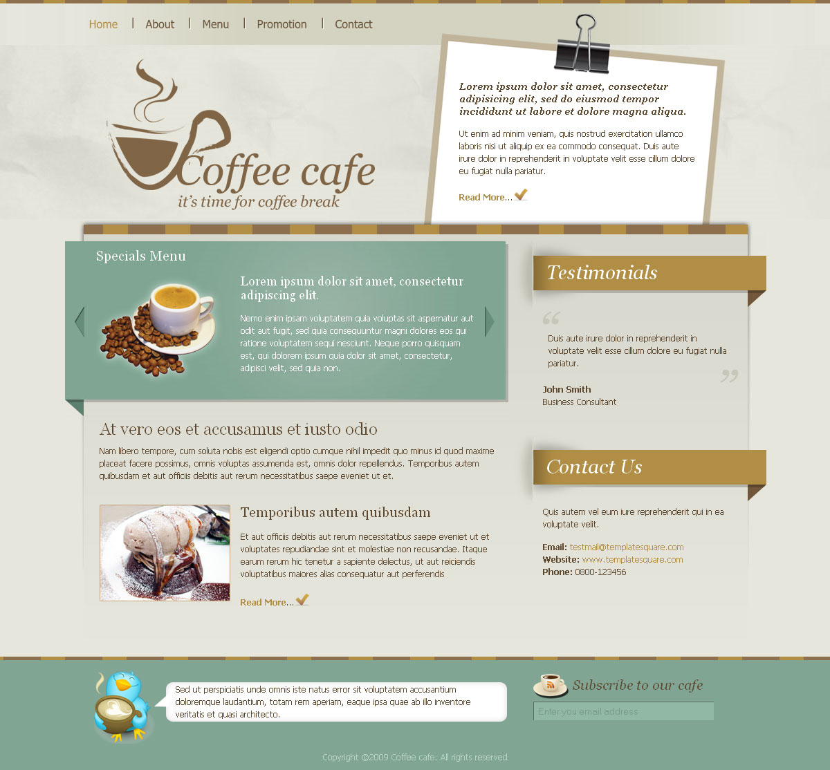 Site site cafe