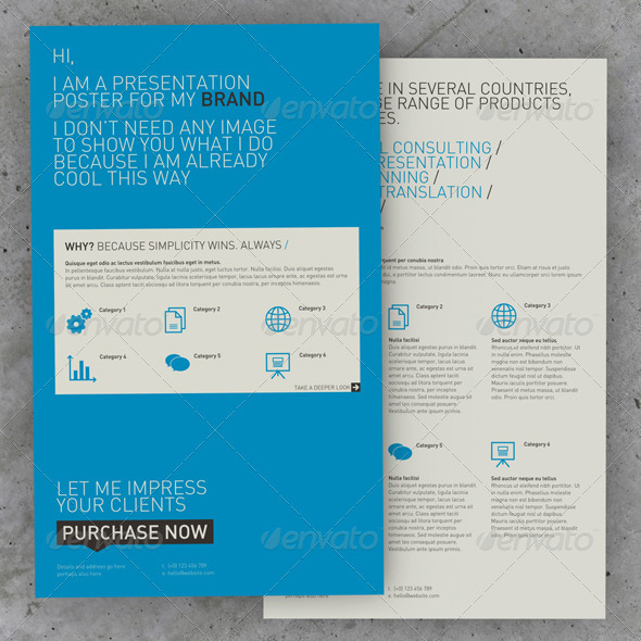 Get Minimal - Presentation Poster Z-Fold