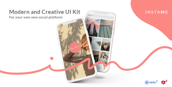 InstaMe - iOS & Android Social Platform Theme