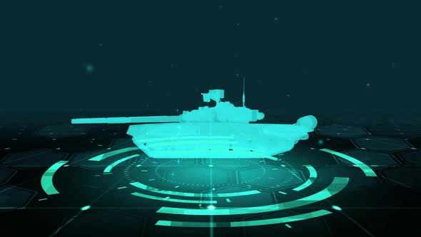 HUD The futuristic 3D sci-fi Tank alt