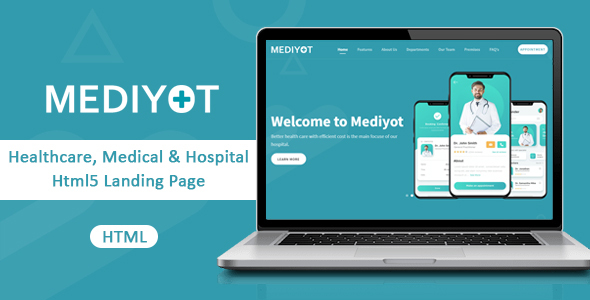 Wonderful Mediyot - Healthcare, Medical & Hospital Html5 Landing Page