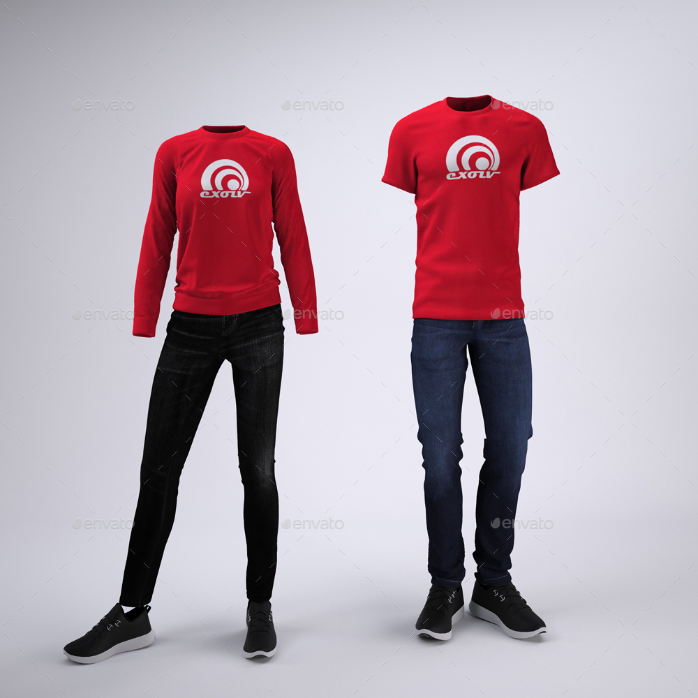 Download Casual Workplace Uniform Mock-Up by Sanchi477 | GraphicRiver