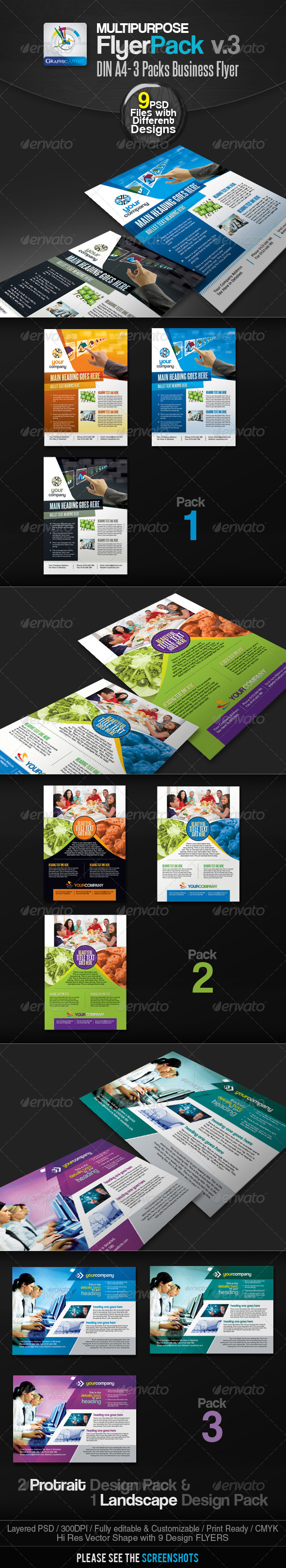 Multipurpose Business Flyer Pack v.3 - Corporate Flyers