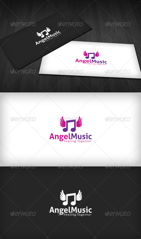 Angel Music Logo - Symbols Logo Templates