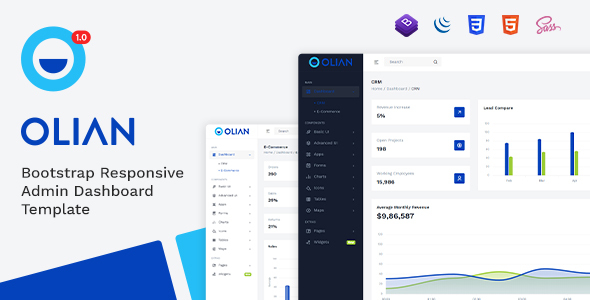 Incredible Olian - Bootstrap Minimal & Clean Admin Template