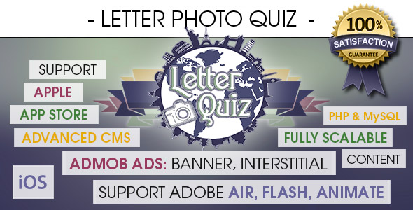 Letter Photo Quiz - CodeCanyon 19211255