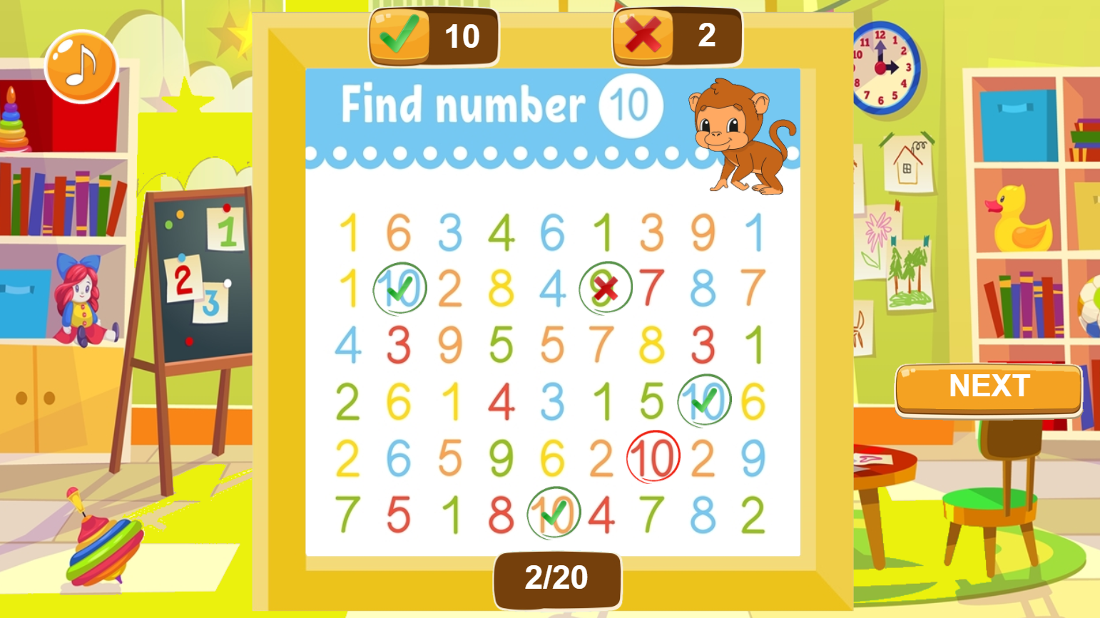 Find The Number - Educational game - HTML5 (.Capx) by RichGames ...